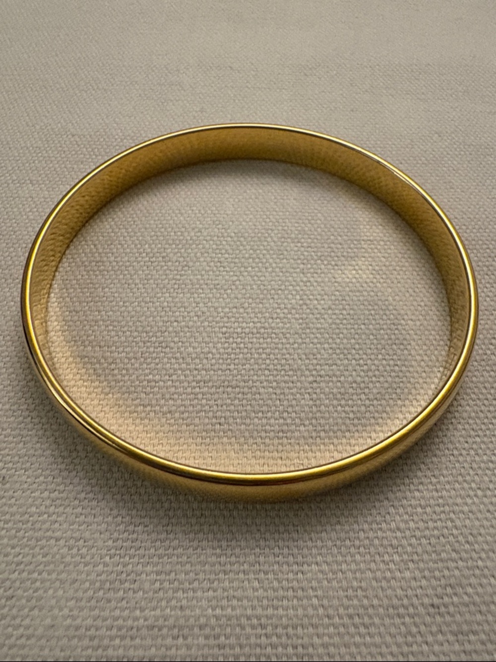 Monet Gold Tone Smooth Bangle Bracelet